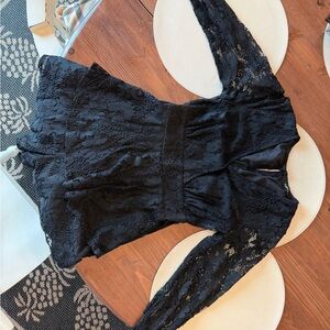 Elegant Black Lace romper